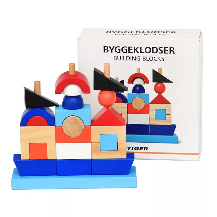 Wooden Pirates Boat Blocks- Fine motor skills toys
